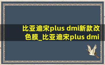 比亚迪宋plus dmi新款改色膜_比亚迪宋plus dmi新款改色膜案例